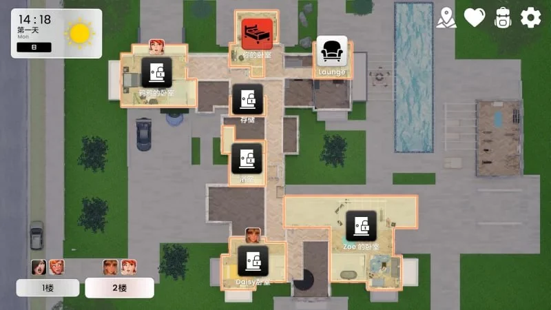 16175[欧美SLG/3D]豪宅日 Mansion Days: Roommates 0.0.9Test 官中步兵版【PC+安卓】 - RPG盒子